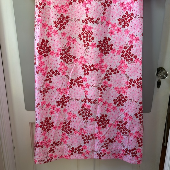 Lilly Pulitzer Vintage “The Lilly” Pink Floral Maxi Shirt Dress - Picture 14 of 16